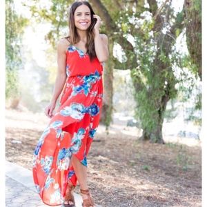 Floral Print Maxi Dress